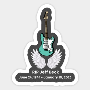 Jef Beck Tribute Guitar Sticker